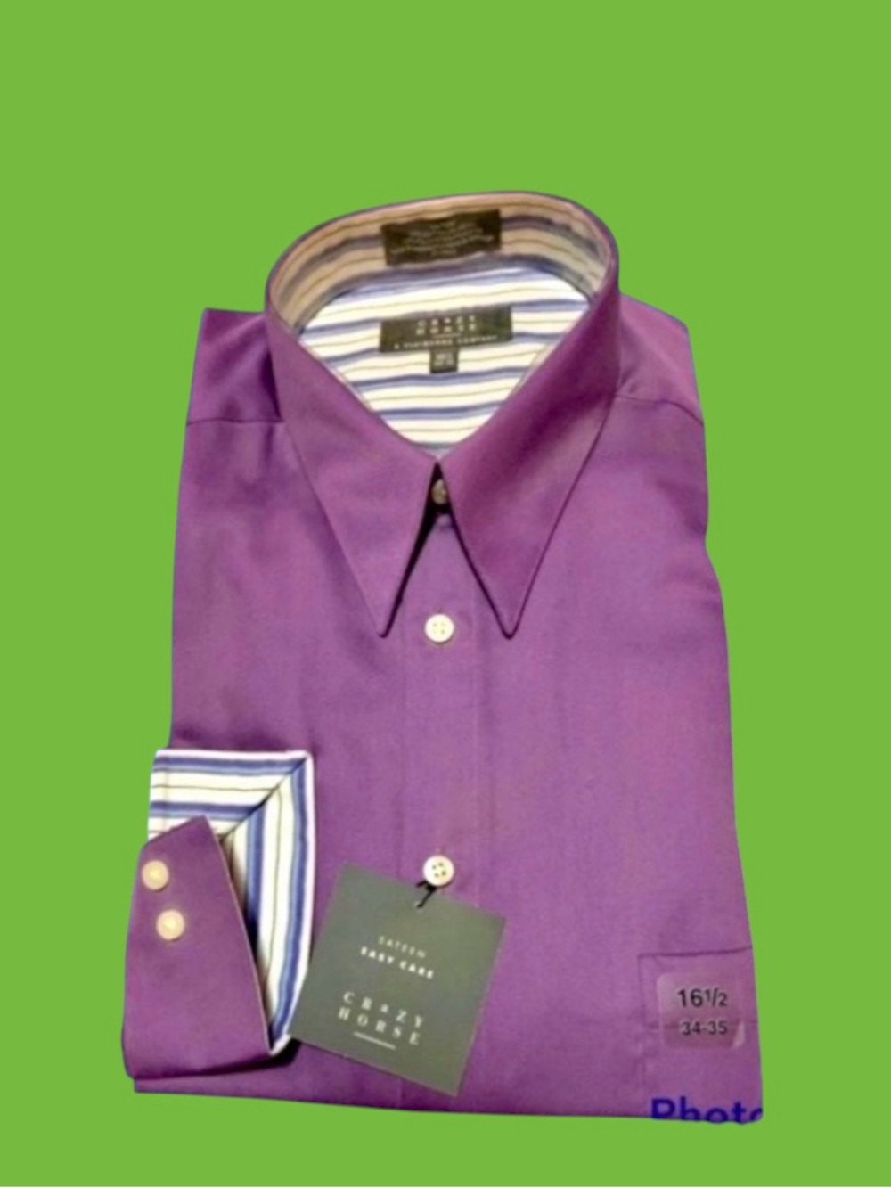 new !Crazy Horse long sleeve men's button down shirt CrazyHorse.  ! 16.5 collar